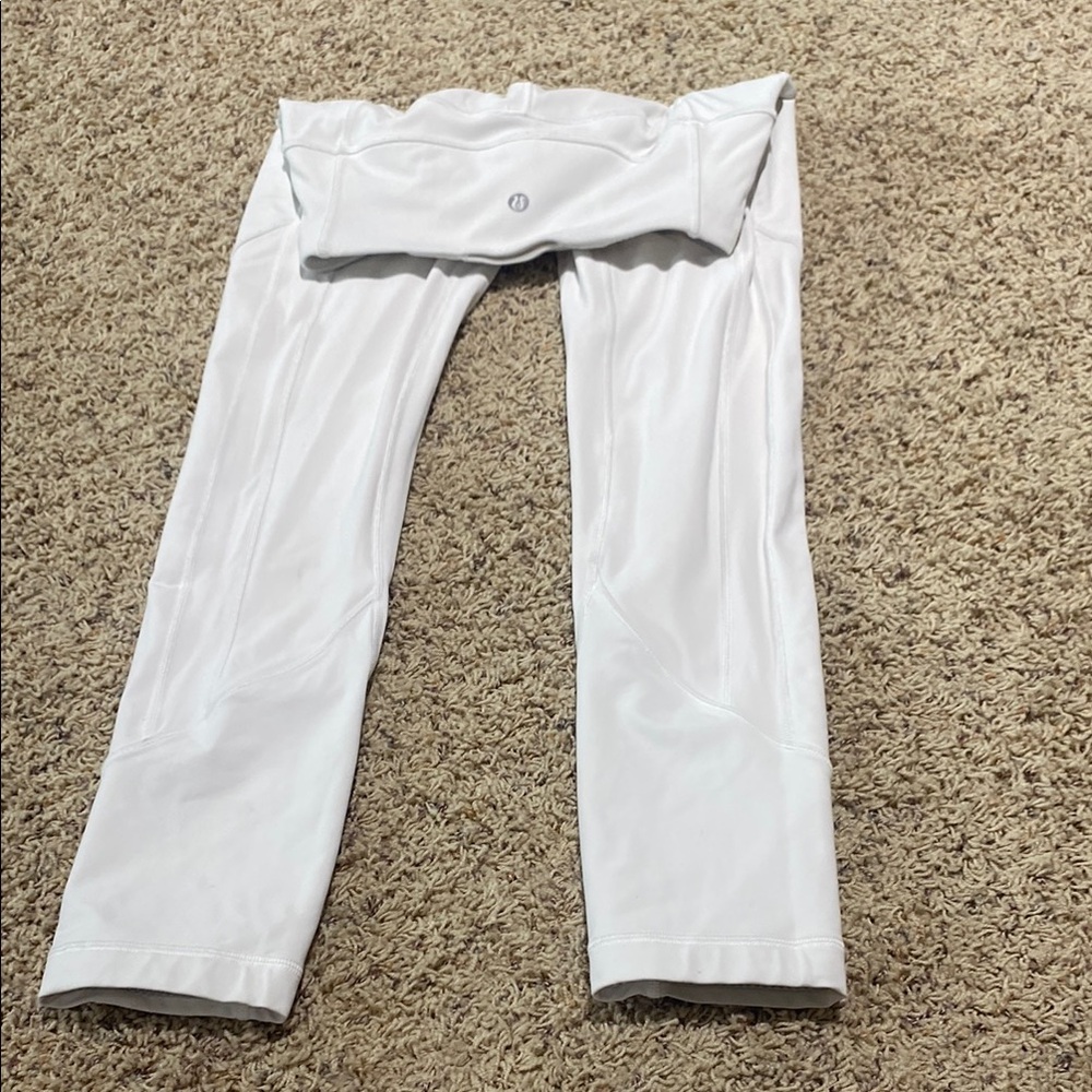 Lululemon White women’s leggings xsmall used